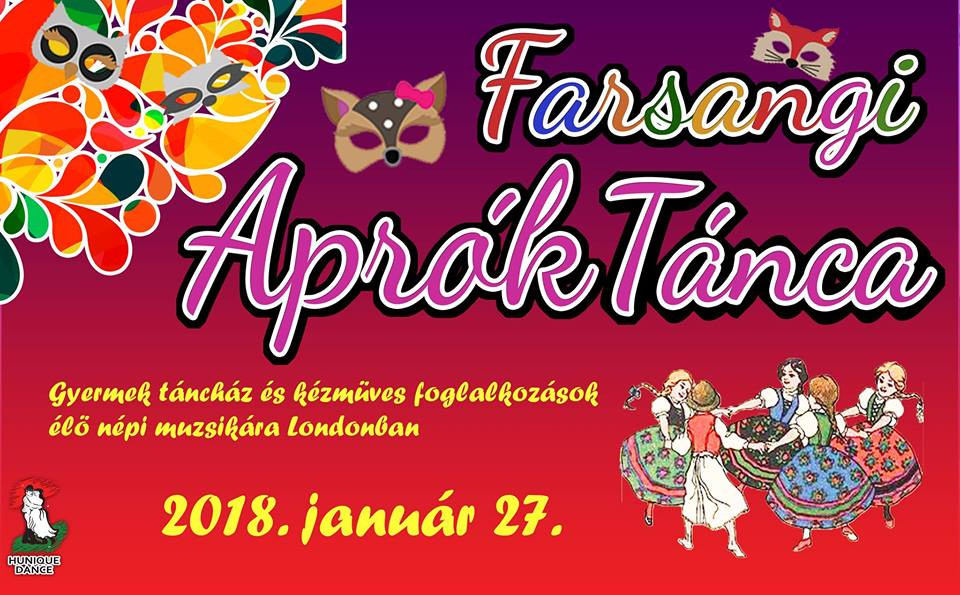 Január 27. Aprók Tánca – Farsangi gyermek táncház és kézműves foglalkozások
